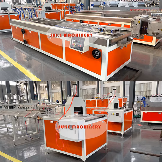 WPC Machine Wood Plastic Composite decking hollow solid deck flooring Post Composite Profile Rail Extrusion Production Line