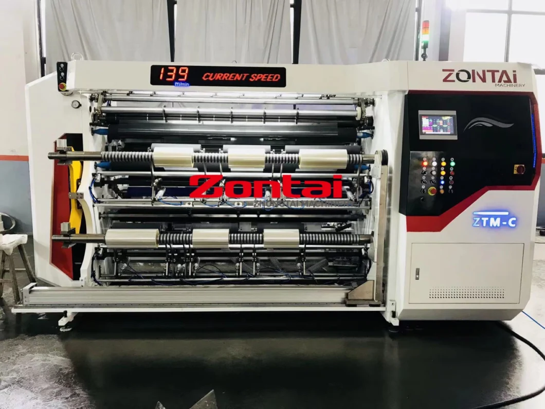 Zontai Ztm-C Slitting Rewinding Machine for Film BOPP, PVC, Pet, Aluminum, Foil